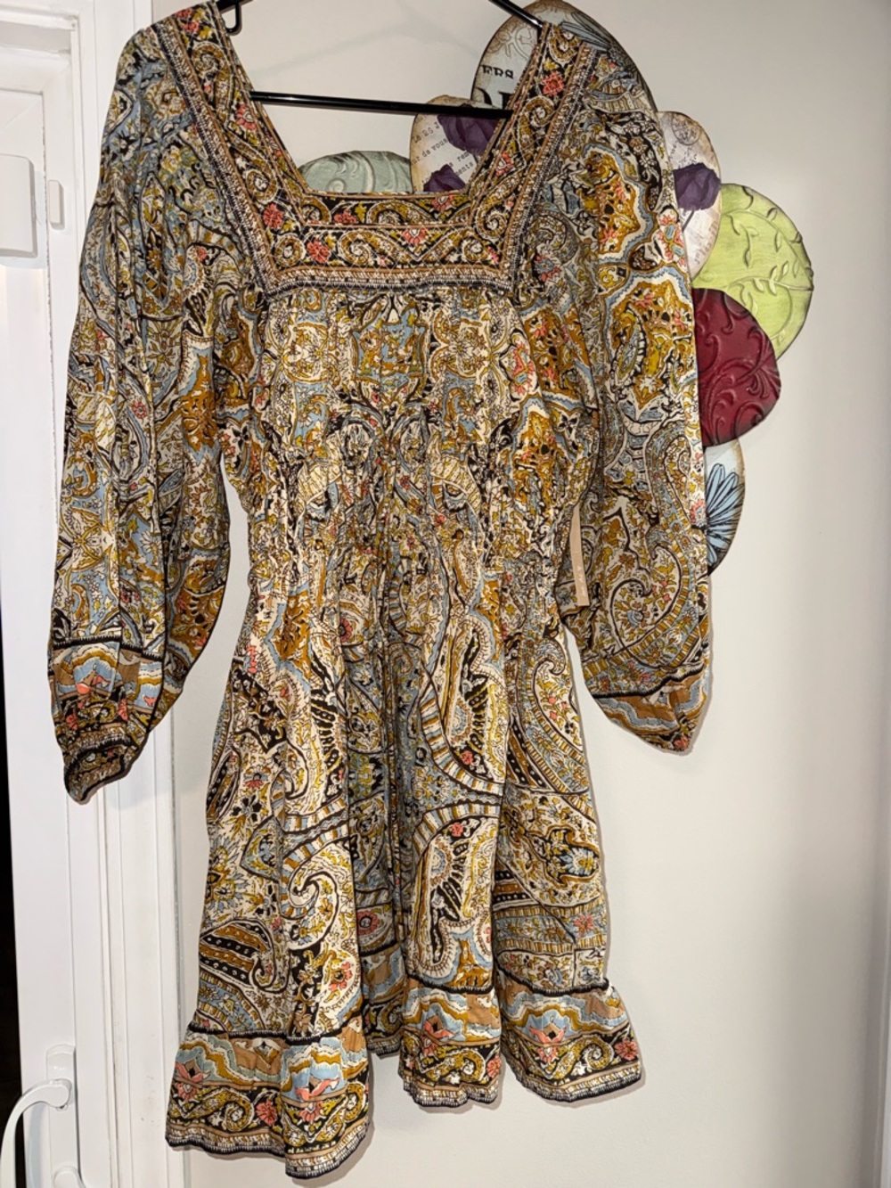 Cleobella dress with balloon sleeves - nwt